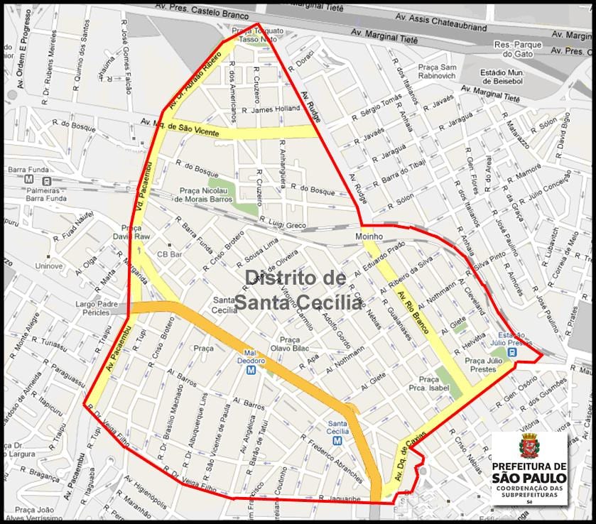 แผนที่ของซานต้าซิซิเลีย Sao Paulo