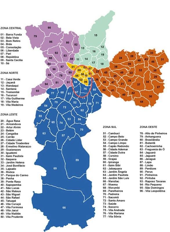 São Paulo san-marino. kgm แผนที่