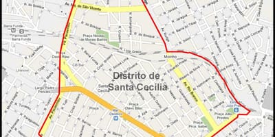แผนที่ของซานต้าซิซิเลีย Sao Paulo