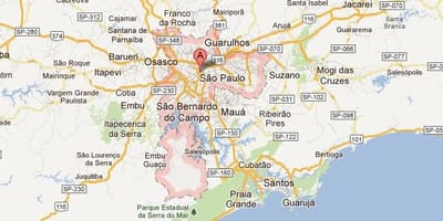 ของกูเกิ้ลแผนที่ Sao Paulo