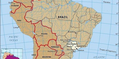 São Paulo geographic แผนที่